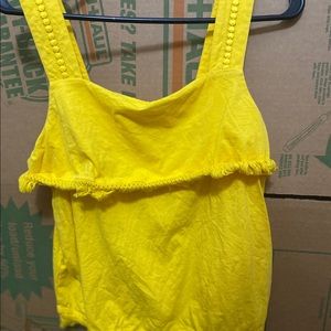 J. crew yellow tank